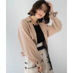 コート アウター ラグランショートトレンチ レディース
