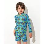 uv cut Rush Guard BOY'S saw galaZIP Rush Guard Kids ребенок мужчина девочка 