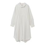 シャツワンピース ムラ糸デニムシャツワンピース