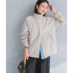 コート アウター 撥水スタンドカラーミドルコート レディース