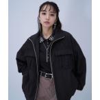 ブルゾン アウター レースデザインミドルブルゾン(HARE) レディース