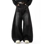  широкий брюки джинсы KAINE широкий Buggy barrel Denim брюки мужской женский 