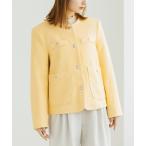 ショッピングＺＡＫＫＡ 「ZAKKA-BOX」 「muy mona」ノーカラージャケット FREE イエロー レディース