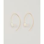 ピアス mounir/ムーニエ ドロップピアス(ホワイトカルセドニー) レディース