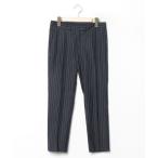 [JOSEPH] полоса рисунок слаксы 34 темно-синий женский 