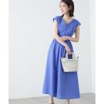 「N.（N. Natural Beauty Basic）」 半袖ワンピース MEDIUM ブルー系その他 レディース