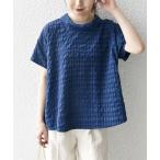 「SHIPS any」 半袖ブラウス ONE SIZE ブルー レディース