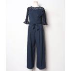 「DRESS PLUS」 セットアップ L ネイビー レディース