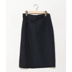 「HERMES」 スカート 36 ネイビー レディース