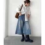 「CANAL JEAN」 デニムハーフパンツ LARGE インディゴブルー レディース