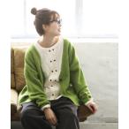 「soulberry」 カーディガン L グリーン レディース
