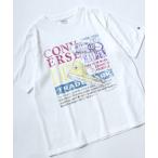 tシャツ CONVERSE White（コンバース ホワイト）シューズグラフィックプリントTシャツ/スニーカーデザイン ビッグシルエット ユニセックス