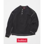 ショッピングtシャツ tシャツ Health knit / ヘルスニット 別注 ヘンリー ネックロンT メンズ