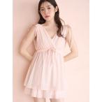 ショッピングホームウェア パジャマ ルームウェア ナイトブラ付きチュールチュニックセットアップ レディース