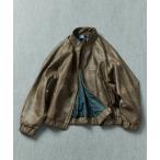 ブルゾン アウター UMBRO/アンブロ SP Leatherette Stand Collar Blouson/別注 ムラ加工 レザレット スタンド