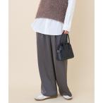 パンツ サテンリラックスイージーパンツ レディース