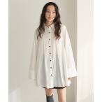 ブラウス シャツ 「apres jour clair」プリーツチュニックシャツ レディース
