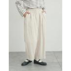 ショッピングカラー パンツ 「Cross×Linen」ふんわりパンツ レディース