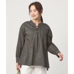 ブラウス シャツ レースアップ ブラウス レディース