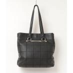 「CHANEL」 チョコバー キャビアスキン トートバッグ - ブラック レディース