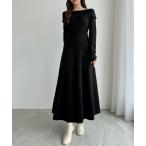 「CENEA」 ニットワンピース LARGE ブラック レディース