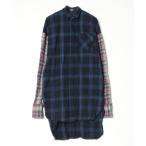 「PAMEO POSE」 シャツワンピース FREE ブルー レディース