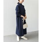「SHIPS any」 ニットワンピース ONE SIZE ネイビー レディース