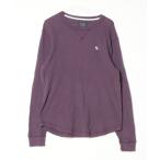 「Abercrombie&Fitch」 ワンポイント長袖カットソー L パープル レディース