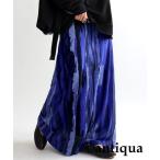 ショッピングロングスカート 「antiqua」 ロングスカート FREE ブルー レディース