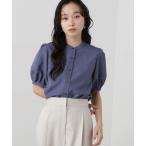 「N.（N. Natural Beauty Basic）」 半袖ブラウス MEDIUM ブルー レディース