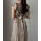 「Louere」 ノースリーブワンピース MEDIUM グレイッシュベージュ レディース