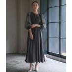 「GIRL」 長袖ワンピース M グレー レディース