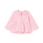 ショッピングメゾピアノ ベビー ウサギマスコットつきうさ耳ジップパーカ