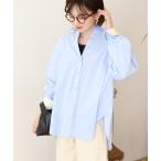 ブラウス シャツ 配色レギュラーカラーシャツ レディース