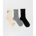 靴下 「New Balance」 AC55010 ロゴ3P AS1 セット レディース