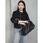 ニット セーター クラシカルノーカラーニットジャケット レディース