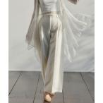 ショッピングワイドパンツ パンツ コットンクロスワイドパンツ レディース