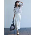 ショッピングサテン スカート ダブルサテンナロースカート