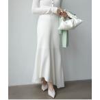 ショッピングゴム スカート リュクスビスコースイレヘムニットスカート