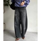 「DouDou」 デニムハーフパンツ 36 ブラック レディース