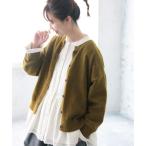 「soulberry」 カーディガン 4L グリーン レディース