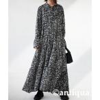 「antiqua」 シャツワンピース FREE ブラック レディース