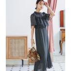 「niana」 半袖ワンピース M ダークカーキ レディース