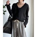 カーディガン 「WEB限定」ニットフリルカーディガン レディース