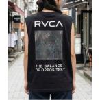 タンクトップ ノースリーブ 「RVCA/ルーカ」PALM BOX TT 　バックプリント　ノースリーブ　マッスルタンクトップ レディース メンズ