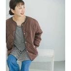 [ITEMS URBANRESEARCH] стеганое полотно блузон SMALL Brown женский 