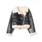 「MURUA」 ライダースジャケット FREE ブラック レディース