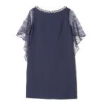「GRACE CONTINENTAL」 ノースリーブワンピース 36 ネイビー レディース