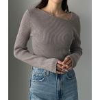 「Louere」 長袖ニット LARGE グレー レディース