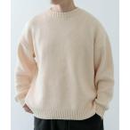 [ITEMS URBANRESEARCH] длинный рукав вязаный MEDIUM слоновая кость мужской 